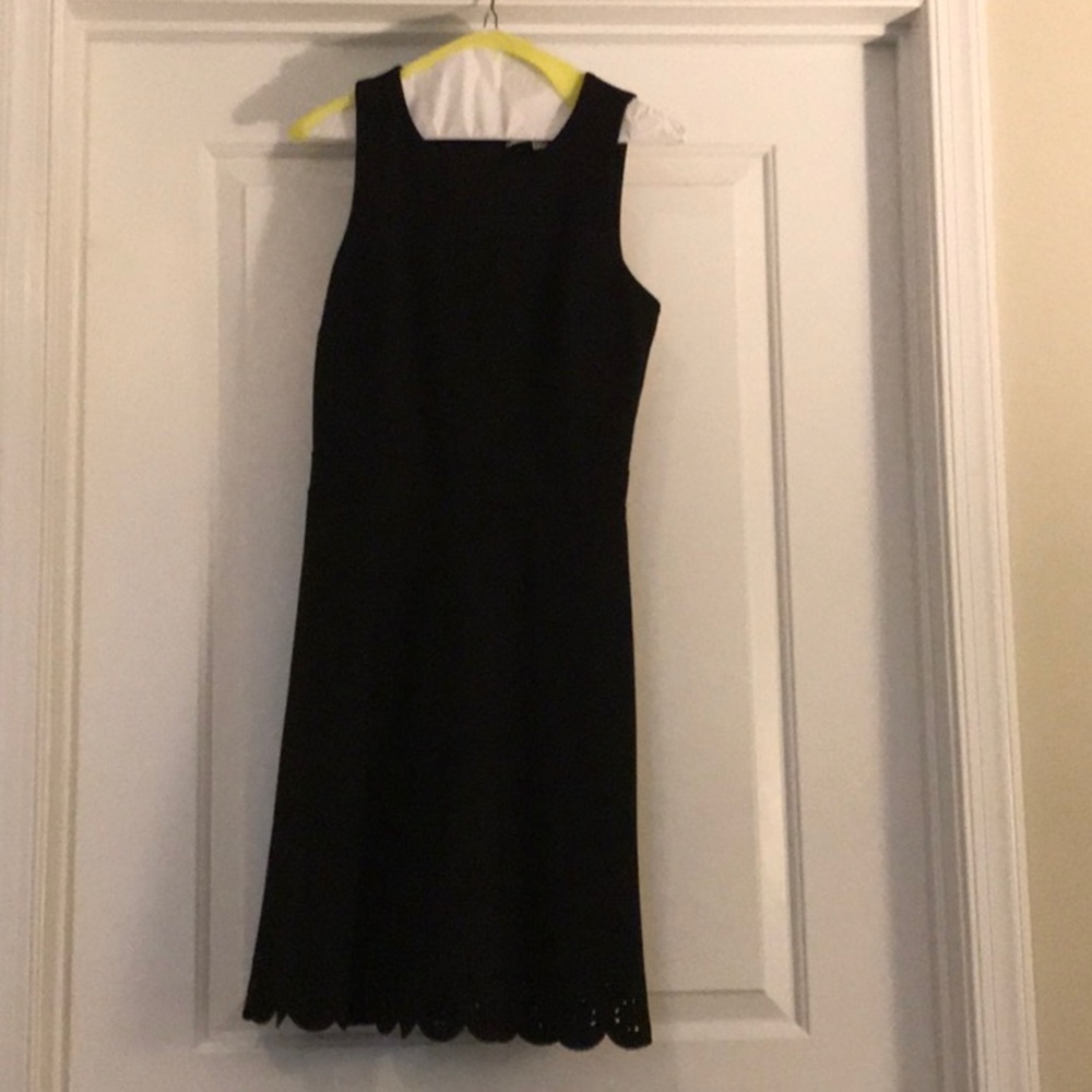 Loft sleeveless black dress